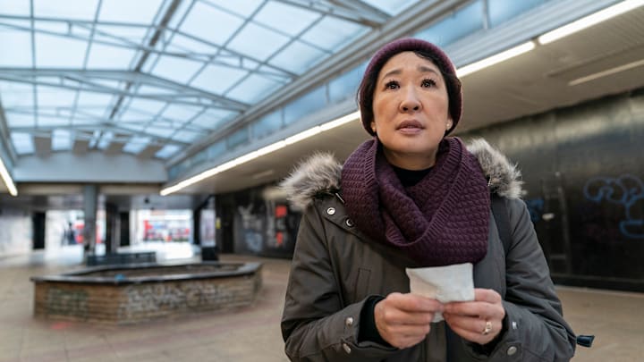 Sandra Oh as Eve Polastri - Killing Eve _ Season 3, Episode 8 - Photo Credit: Laura Radford/BBCAmerica/Sid Gentle