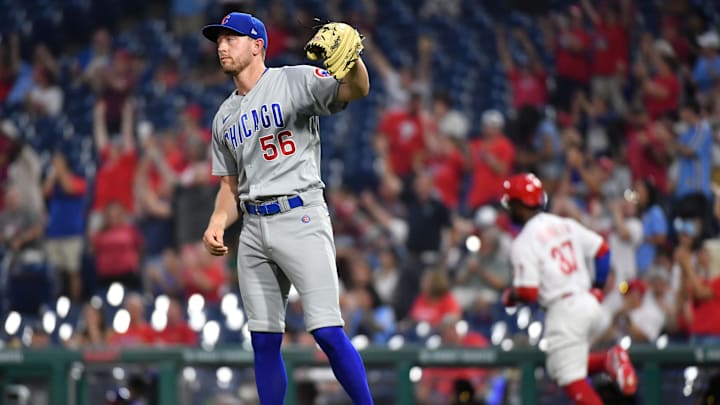 Chicago Cubs starting pitcher Adrian Sampson