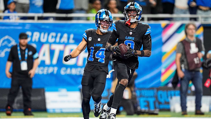 Detroit Lions wide receiver Jameson Williams (9). Detroit Lions wide receiver Jameson Williams (9).