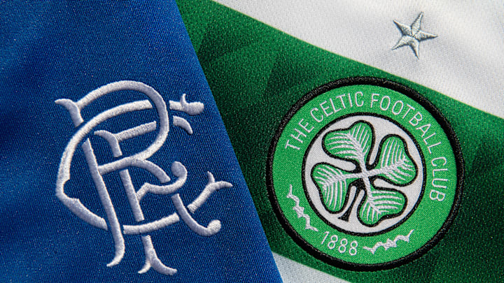 The Glasgow Celtic FC and the Glasgow Rangers FC Club Badges