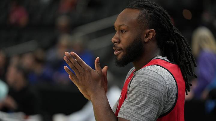 Mar 18, 2026; Greenville, SC, USA; Ohio State Buckeyes guard Bruce Thornton (2) during a practice session ahead of the first round of the men's 2026 NCAA Tournament at Bon Secours Wellness Arena. Mandatory Credit: Bob Donnan-Imagn Images