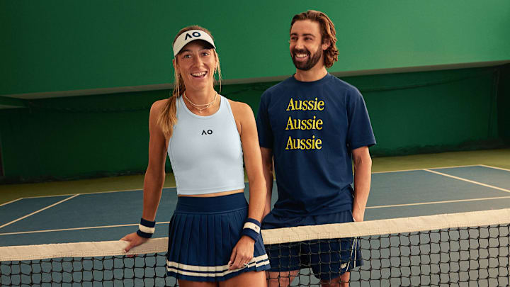 Pieces from the 2026 New Balance Australian Open Collection.