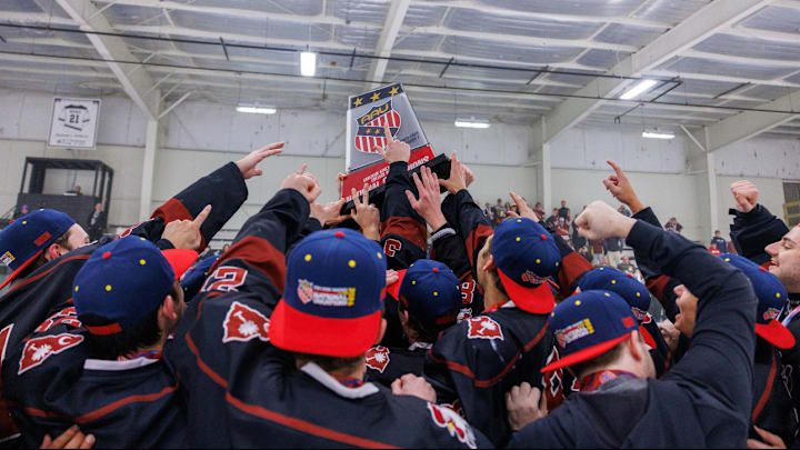 The South Carolina Gamecocks hockey team celebrates their 2023-24 AAU National Championship, hoisting the trophy after a dominant season. Now, they set their sights on going back-to-back. The South Carolina Gamecocks hockey team celebrates their 2023-24 AAU National Championship, hoisting the trophy after a dominant season. Now, they set their sights on going back-to-back.