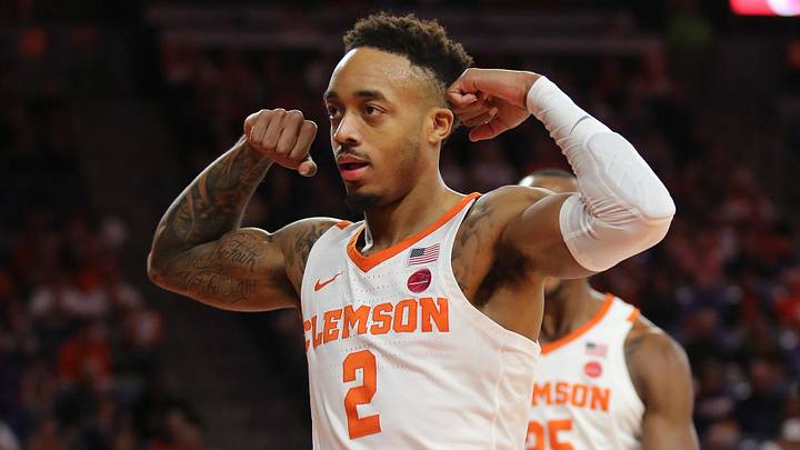 Feb 3, 2019; Clemson, SC, USA; Clemson Tigers guard Marquise Reed (2) reacts after scoring against the Wake Forest Demon Deacons during the first half at Littlejohn Coliseum. Mandatory Credit: Dawson Powers-Imagn Images Feb 3, 2019; Clemson, SC, USA; Clemson Tigers guard Marquise Reed (2) reacts after scoring against the Wake Forest Demon Deacons during the first half at Littlejohn Coliseum. Mandatory Credit: Dawson Powers-Imagn Images