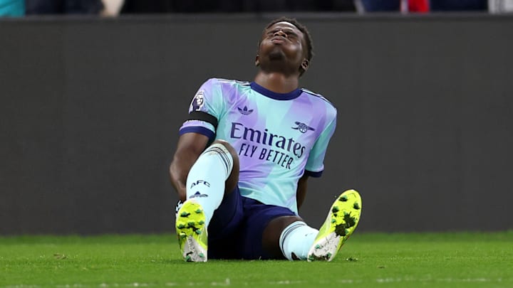 Bukayo Saka is set for a prolonged period on the sidelines