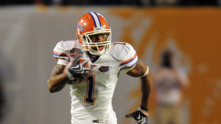 Former Florida Gators wide receiver Percy Harvin was a match up nightmare for defenses. Former Florida Gators wide receiver Percy Harvin was a match up nightmare for defenses.