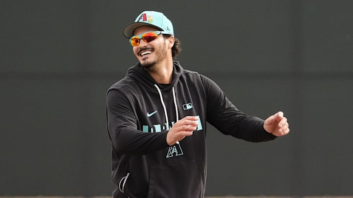 Arizona Diamondbacks Nolan Arenado during spring training workouts at Salt River Fields on Feb. 16, 2026, in Scottsdale. Arizona Diamondbacks Nolan Arenado during spring training workouts at Salt River Fields on Feb. 16, 2026, in Scottsdale.