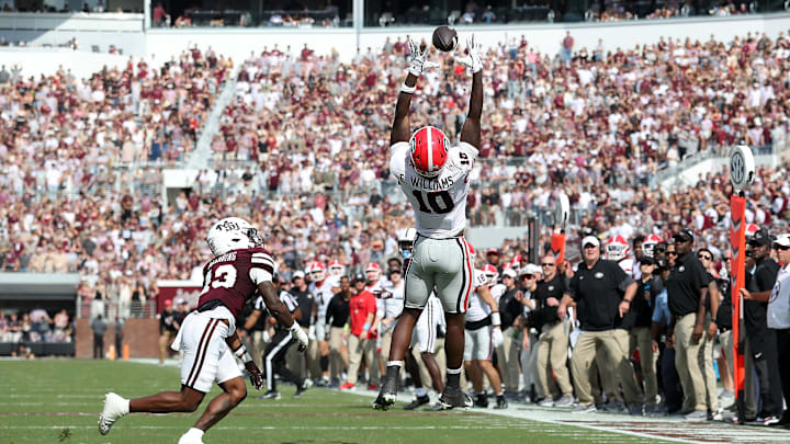 Elyiss Williams, Jahron Manning, Georgia Bulldogs, Mississippi State Bulldogs Elyiss Williams, Jahron Manning, Georgia Bulldogs, Mississippi State Bulldogs