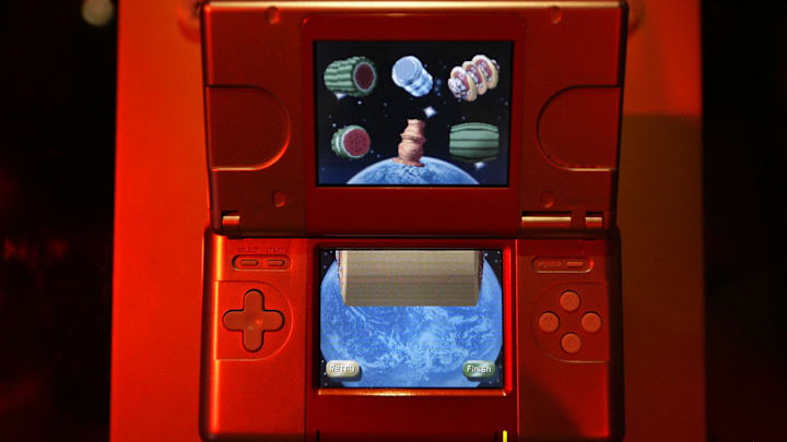Nintendo DS at the 2004 Electronic Entertainment Expo In Los Angeles.