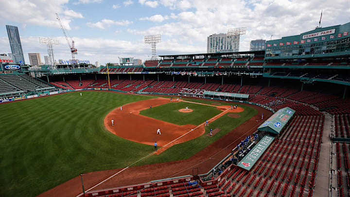 Sep 6, 2020; Boston, Massachusetts, USA; An empty Fenway Park is seen during the game between the Boston Red Sox and the Toronto Blue Jays. Mandatory Credit: Winslow Townson-Imagn Images Sep 6, 2020; Boston, Massachusetts, USA; An empty Fenway Park is seen during the game between the Boston Red Sox and the Toronto Blue Jays. Mandatory Credit: Winslow Townson-Imagn Images