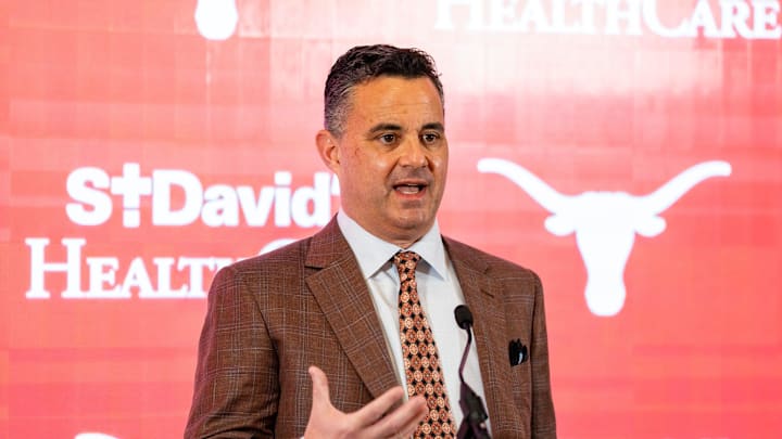 The University of Texas announces Sean Miller as their new men's basketball coach Tuesday, March 25, 2025. The University of Texas announces Sean Miller as their new men's basketball coach Tuesday, March 25, 2025.