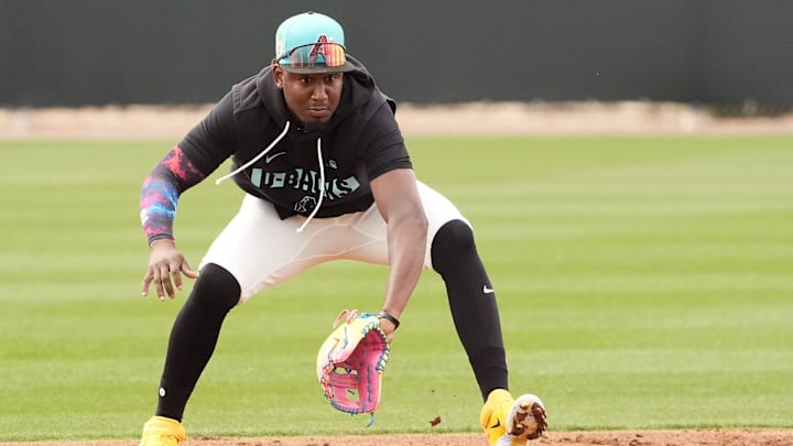 Geraldo Perdomo ya se prepara en el campo de entrenamiento de los Diamondbacks 
