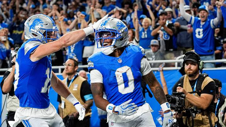 Detroit Lions running back Jahmyr Gibbs is an elite prop target on Sunday night. Detroit Lions running back Jahmyr Gibbs is an elite prop target on Sunday night.