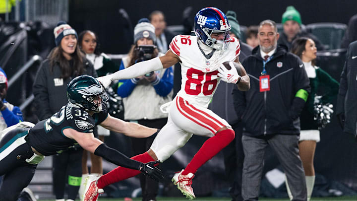 Dec 25, 2023; Philadelphia, Pennsylvania, USA; New York Giants wide receiver Darius Slayton (86)