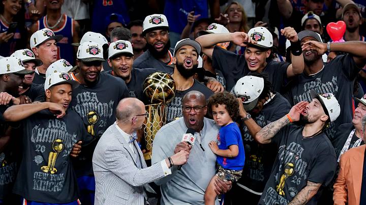 The Knicks won the 2025–26 NBA title on Saturday night and had a great time celebrating. The Knicks won the 2025–26 NBA title on Saturday night and had a great time celebrating.