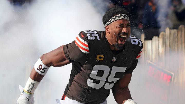 The Rams traded for Myles Garrett in a blockbuster deal with the Browns. The Rams traded for Myles Garrett in a blockbuster deal with the Browns.