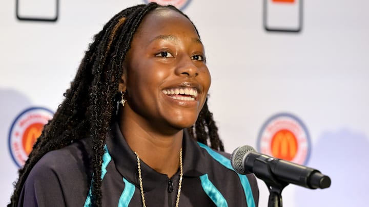 South Carolina basketball commitment Joyce Edwards when she was at the McDonald's All-American Game.