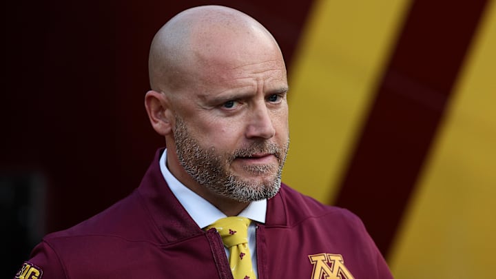 Minnesota Golden Gophers head coach P.J. Fleck Minnesota Golden Gophers head coach P.J. Fleck