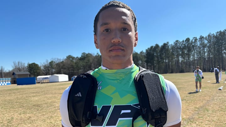 2027 tight end prospect Malik Howard from the state of Tennessee at "The Sevens" event in Atlanta, Georgia (2026)