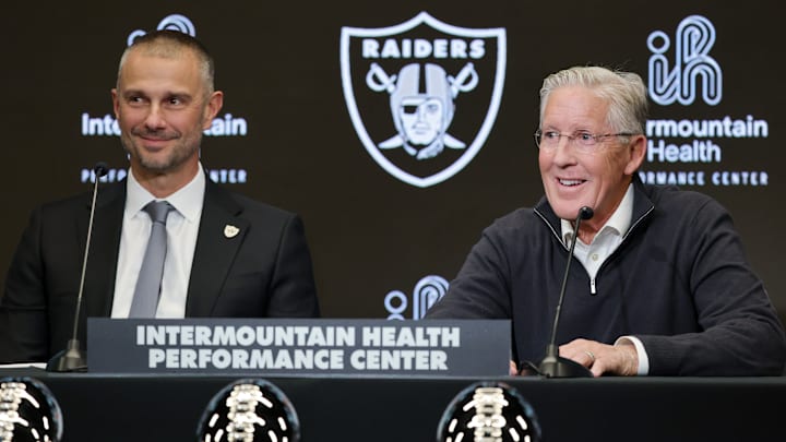 Las Vegas Raiders Introduce Pete Carroll As Head Coach, John Spytek As General Manager