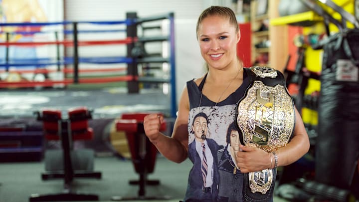 Ronda Rousey Hosts Media Day Ahead Of The Rousey Vs. Holm Fight