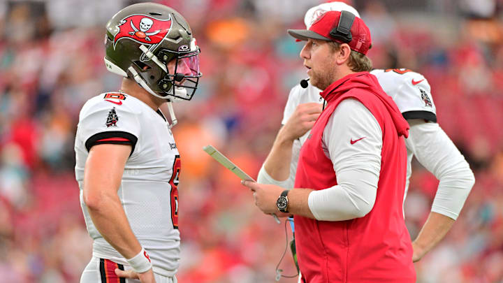 Former Tampa Bay Buccaneers offensive coordinator Liam Coen set the record straight about coaching Baker Mayfield.