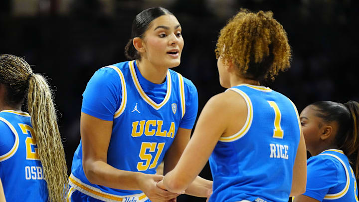 UCLA Bruins center Lauren Betts (51) during the first quarter against the Colorado Buffaloes at the CU Events Center.