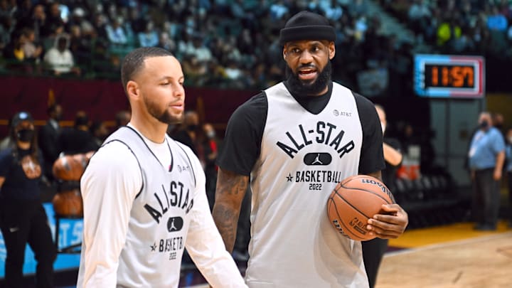 Stephen Curry y LeBron James juntos en el All Star