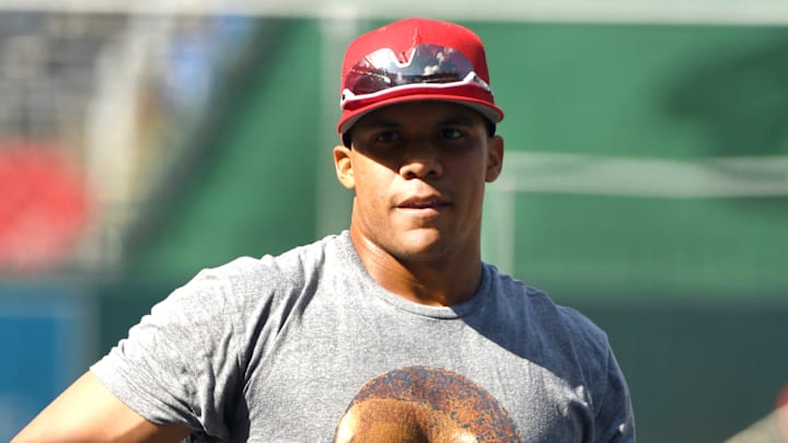 Juan Soto llegó al clubhouse de los Padres de San Diego