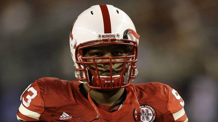 Dec 5, 2009; Arlington, TX, USA; Nebraska Cornhuskers defensive tackle Ndamukong Suh (93) prepares for a game against the Texas Longhorns in the 2009 Big 12 championship game at Cowboys Stadium. Dec 5, 2009; Arlington, TX, USA; Nebraska Cornhuskers defensive tackle Ndamukong Suh (93) prepares for a game against the Texas Longhorns in the 2009 Big 12 championship game at Cowboys Stadium.