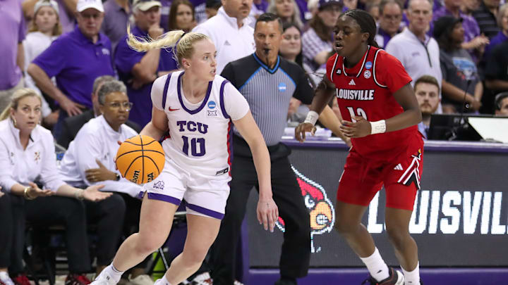 Hailey Van Lith and TCU will play Texas in the Elite Eight. 