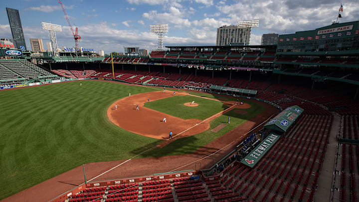 Sep 6, 2020; Boston, Massachusetts, USA; An empty Fenway Park is seen during the game between the Boston Red Sox and the Toronto Blue Jays. Mandatory Credit: Winslow Townson-Imagn Images Sep 6, 2020; Boston, Massachusetts, USA; An empty Fenway Park is seen during the game between the Boston Red Sox and the Toronto Blue Jays. Mandatory Credit: Winslow Townson-Imagn Images