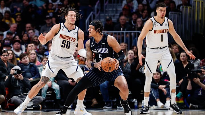 Paolo Banchero is going to have to shoulder a heavy load for the injury-depleted Orlando Magic as they go up against the Denver Nuggets.