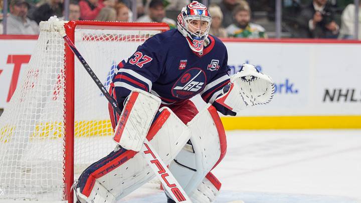Winnipeg Jets goaltender Connor Hellebuyck
