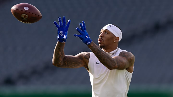 Dallas Cowboys safety Juanyeh Thomas before a game against the Philadelphia Eagles at Lincoln Financial Field. 