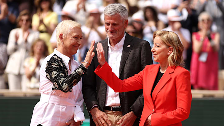 Chris Evert at the French Open