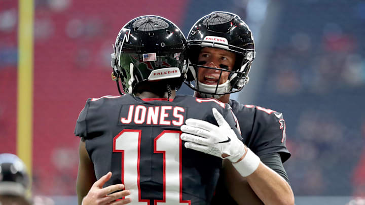 Atlanta Falcons wide receiver Julio Jones (11) and quarterback Matt Ryan (2) enjoyed a successful decade together. Atlanta Falcons wide receiver Julio Jones (11) and quarterback Matt Ryan (2) enjoyed a successful decade together.