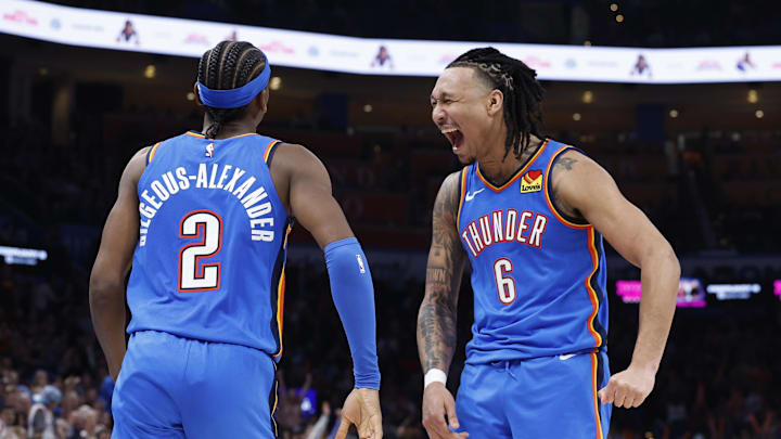 Oklahoma City Thunder forward Jaylin Williams (6).