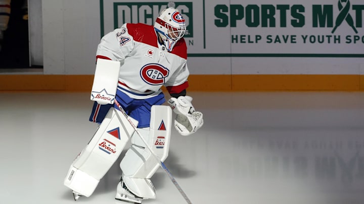 Jan 27, 2024; Pittsburgh, Pennsylvania, USA;  Montreal Canadiens goaltender Jake Allen