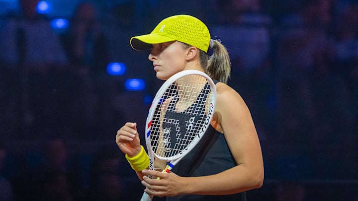 Iga Swiatek will face Jelena Ostapenko in the Stuttgart Open quarterfinal. Iga Swiatek will face Jelena Ostapenko in the Stuttgart Open quarterfinal.