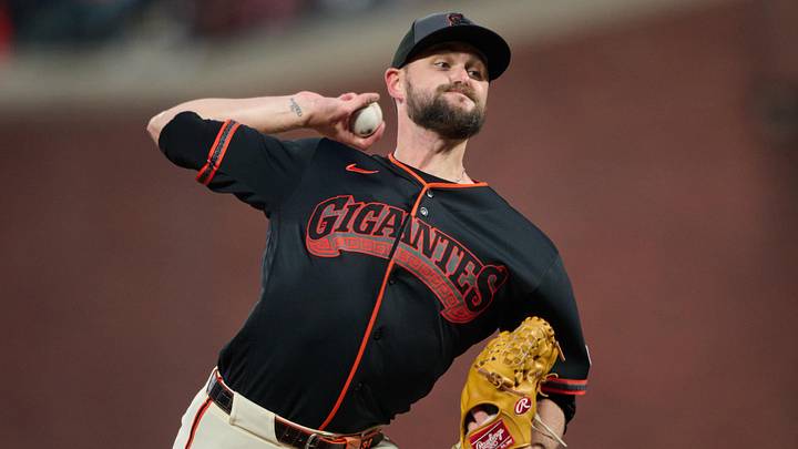 San Francisco Giants pitcher JT Brubaker (34) throws a pitch