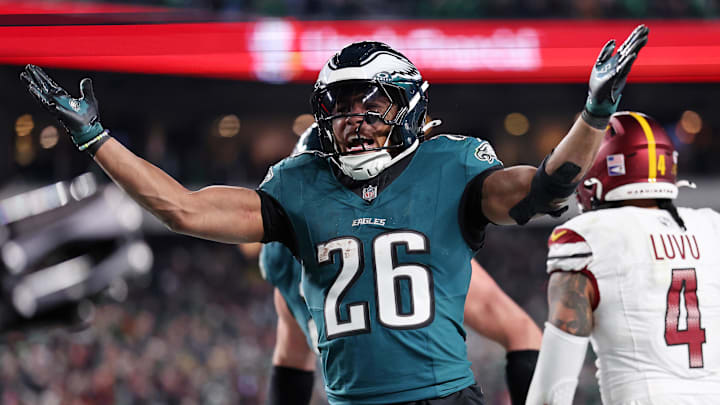 Philadelphia Eagles running back Saquon Barkley is the favorite to win Offensive Player of the Year. Philadelphia Eagles running back Saquon Barkley is the favorite to win Offensive Player of the Year.