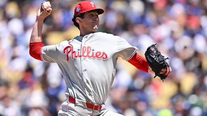 May 31, 2026; Los Angeles, California, USA; Philadelphia Phillies pitcher Andrew Painter (24) delivers a pitch in the second inning against the Los Angeles Dodgers at Dodger Stadium. May 31, 2026; Los Angeles, California, USA; Philadelphia Phillies pitcher Andrew Painter (24) delivers a pitch in the second inning against the Los Angeles Dodgers at Dodger Stadium.