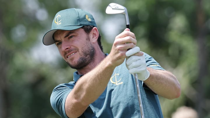 Laurie Canter, pictured at a LIV Golf event in 2023, could play in the PGA Tour's Players Championship next week.