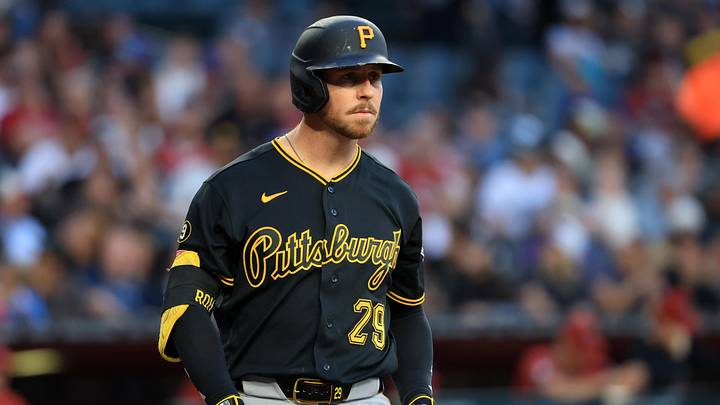 May 6, 2026; Phoenix, Arizona, USA; Pittsburgh Pirates outfielder Ryan O'Hearn against the Arizona Diamondbacks at Chase Field. Mandatory Credit: Mark J. Rebilas-Imagn Images May 6, 2026; Phoenix, Arizona, USA; Pittsburgh Pirates outfielder Ryan O'Hearn against the Arizona Diamondbacks at Chase Field. Mandatory Credit: Mark J. Rebilas-Imagn Images
