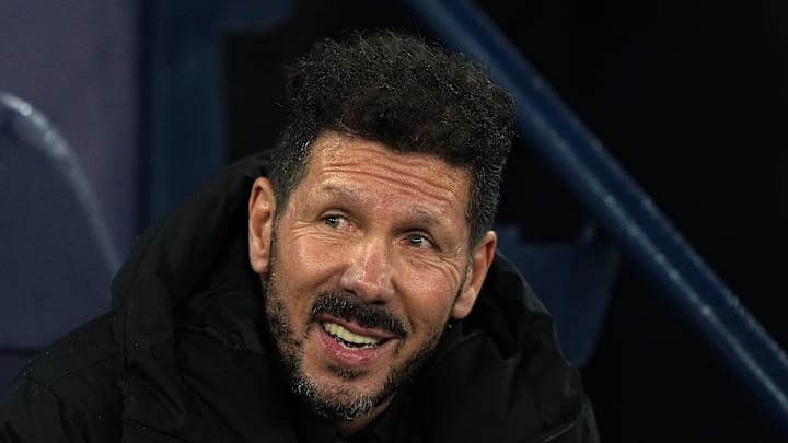Atlético-Trainer Diego Simeone trifft mit seinem Team auf Manchester City