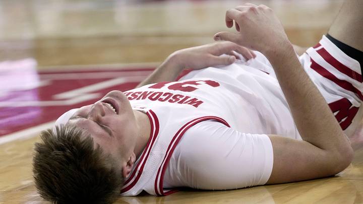 Wisconsin forward Nolan Winter. Wisconsin forward Nolan Winter.