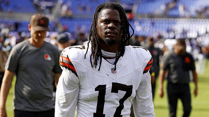 Cleveland Browns linebacker Jerome Baker (17) after the game against the Baltimore Ravens at M&T Bank Stadium. Cleveland Browns linebacker Jerome Baker (17) after the game against the Baltimore Ravens at M&T Bank Stadium.