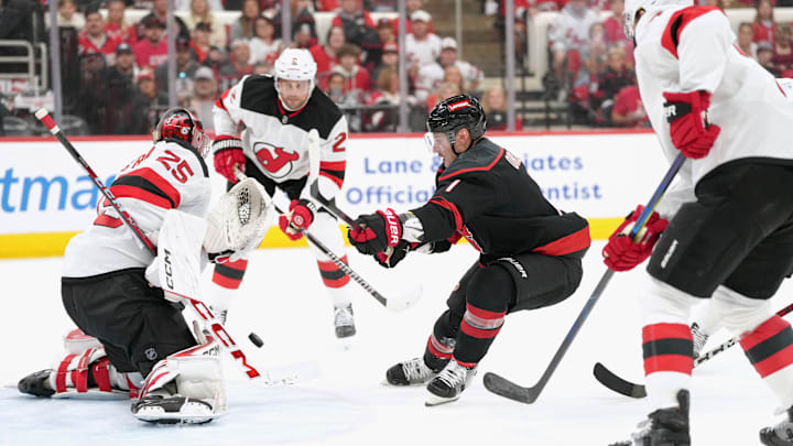 New Jersey Devils v Carolina Hurricanes - Game One