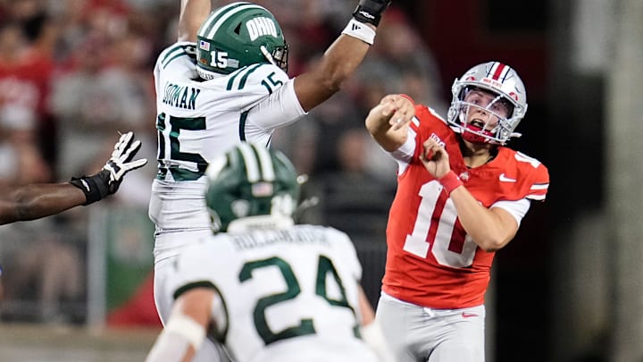 QB Julian Sayin gets his first road test at Washington in Week 5.